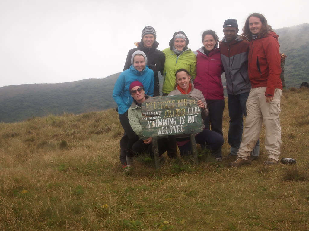 Visitors Having Fun at Mountain Bisoke