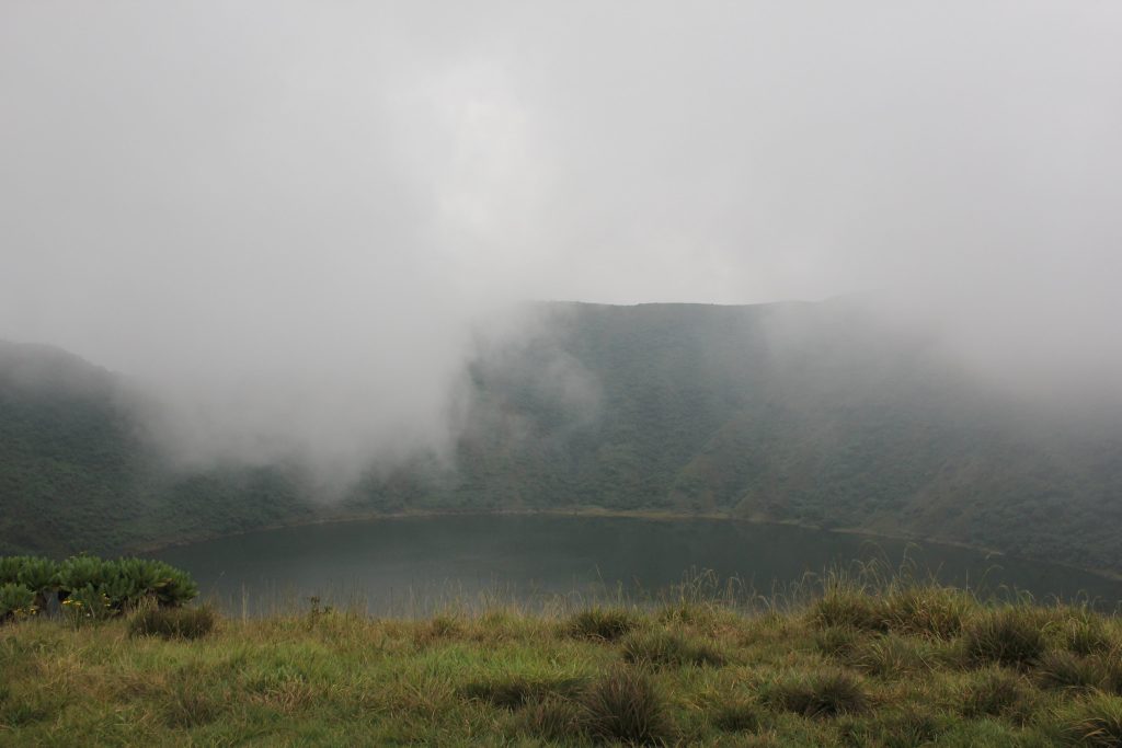 A Volcano with a Magical Crater Lake